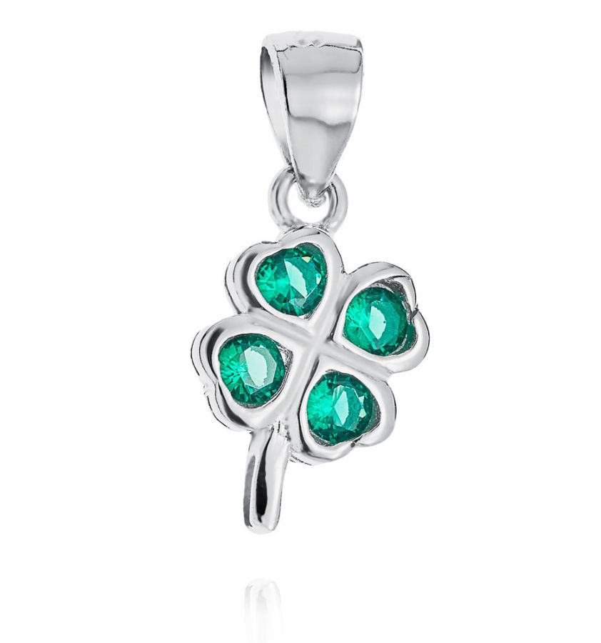 NUBIS Stříbrný přívěsek čtyřlístek - NB-4248