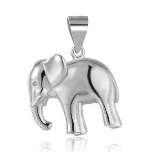 Stříbrný přívěsek - slon