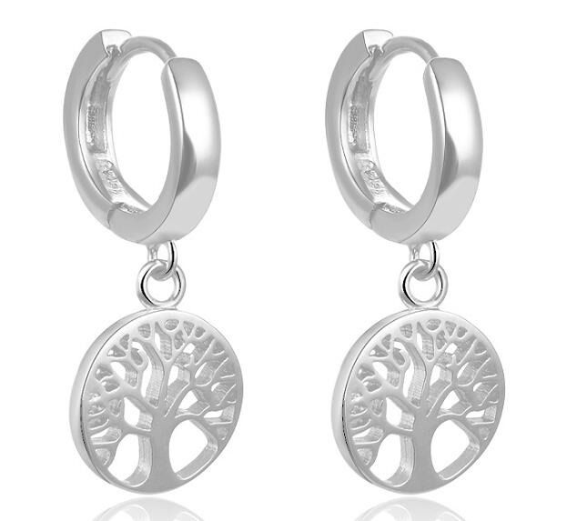 NUBIS Stříbrné náušnice strom života - NB-3783