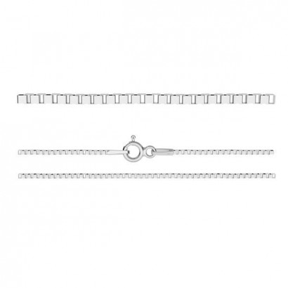 Stříbrný řetízek čtvercový, tl. 0,8 mm (55 cm, 1,84 g)