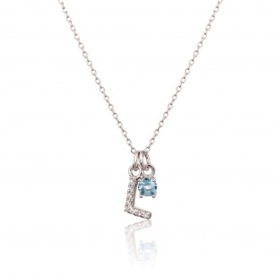 Stříbrný náhrdelník s písmenem L