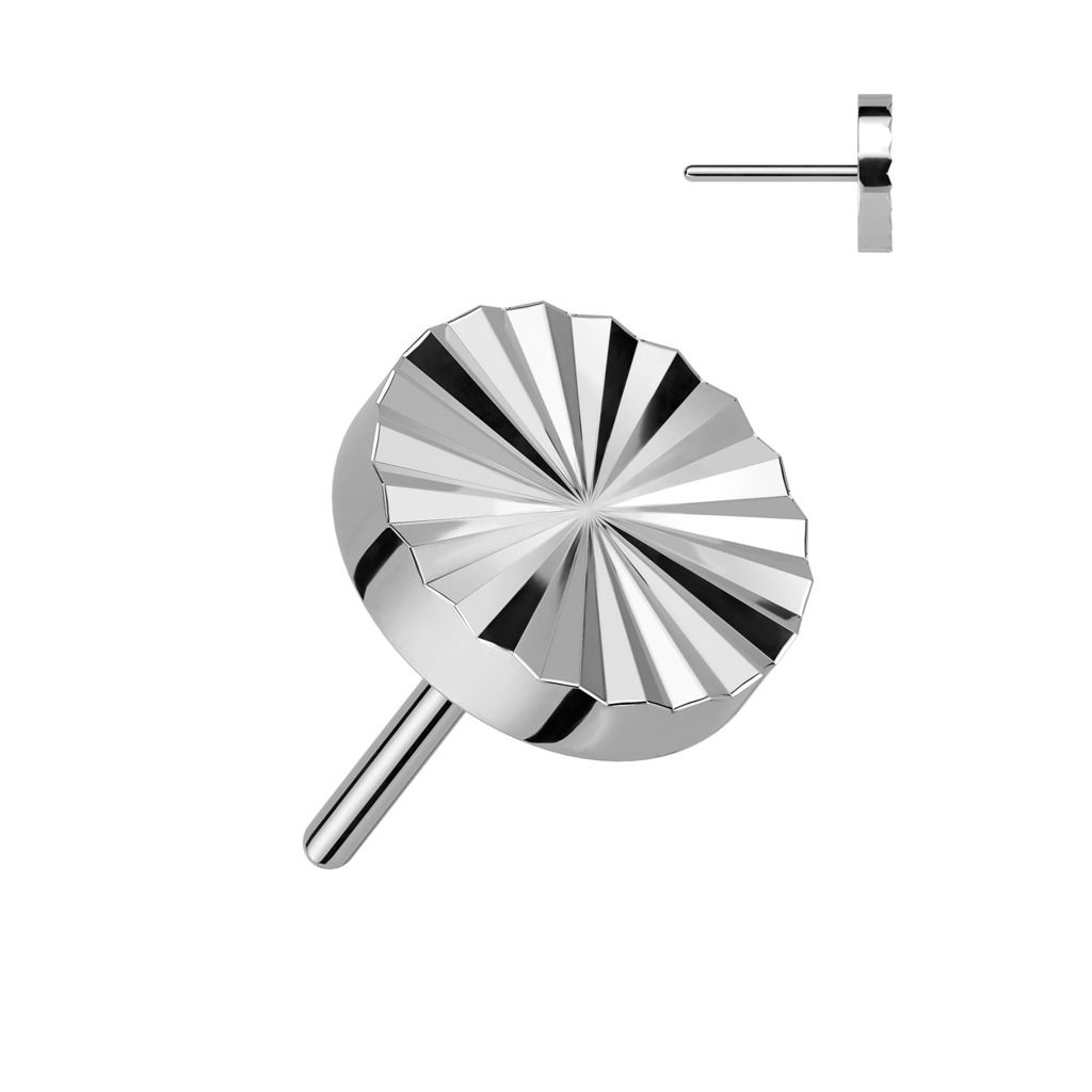 Levně S4U Ozdobná část k PUSH IN piercingu TITAN - TIT1244-TI