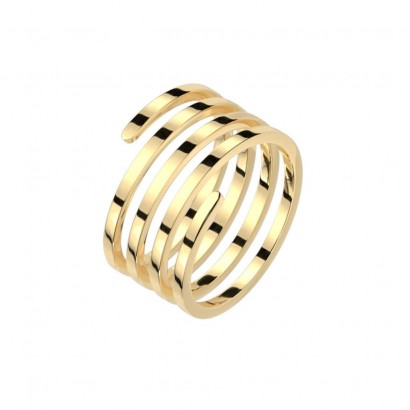 Zlacený ocelový prsten (60)