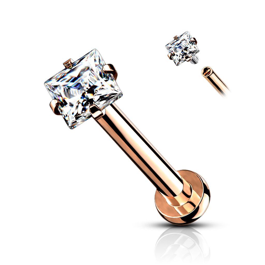 Levně S4U Piercing do brady labreta / cartilge - LB1093RD-1206
