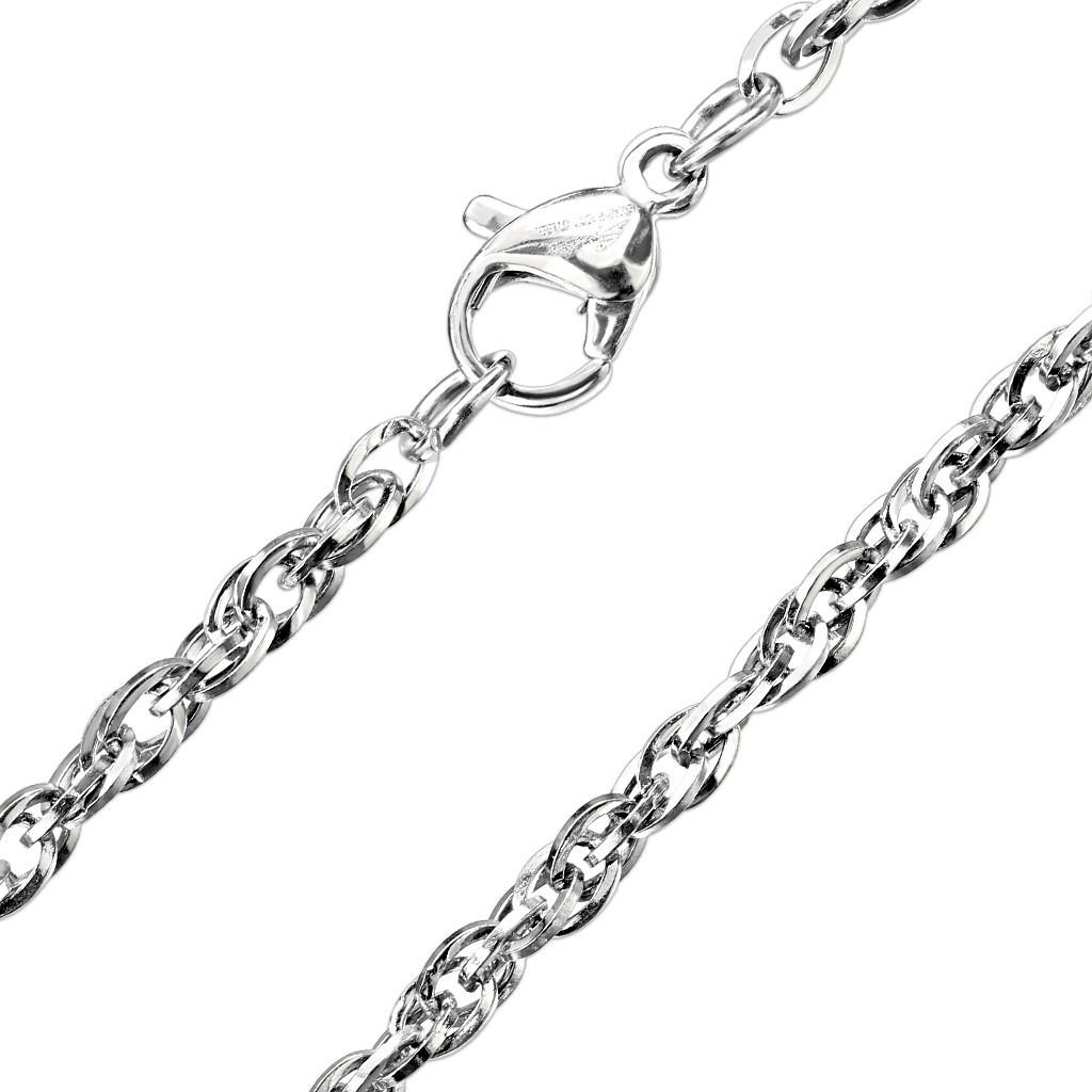 Levně S4U Ocelový řetízek s propojenými očky (60 cm) - OPE1328-016-60