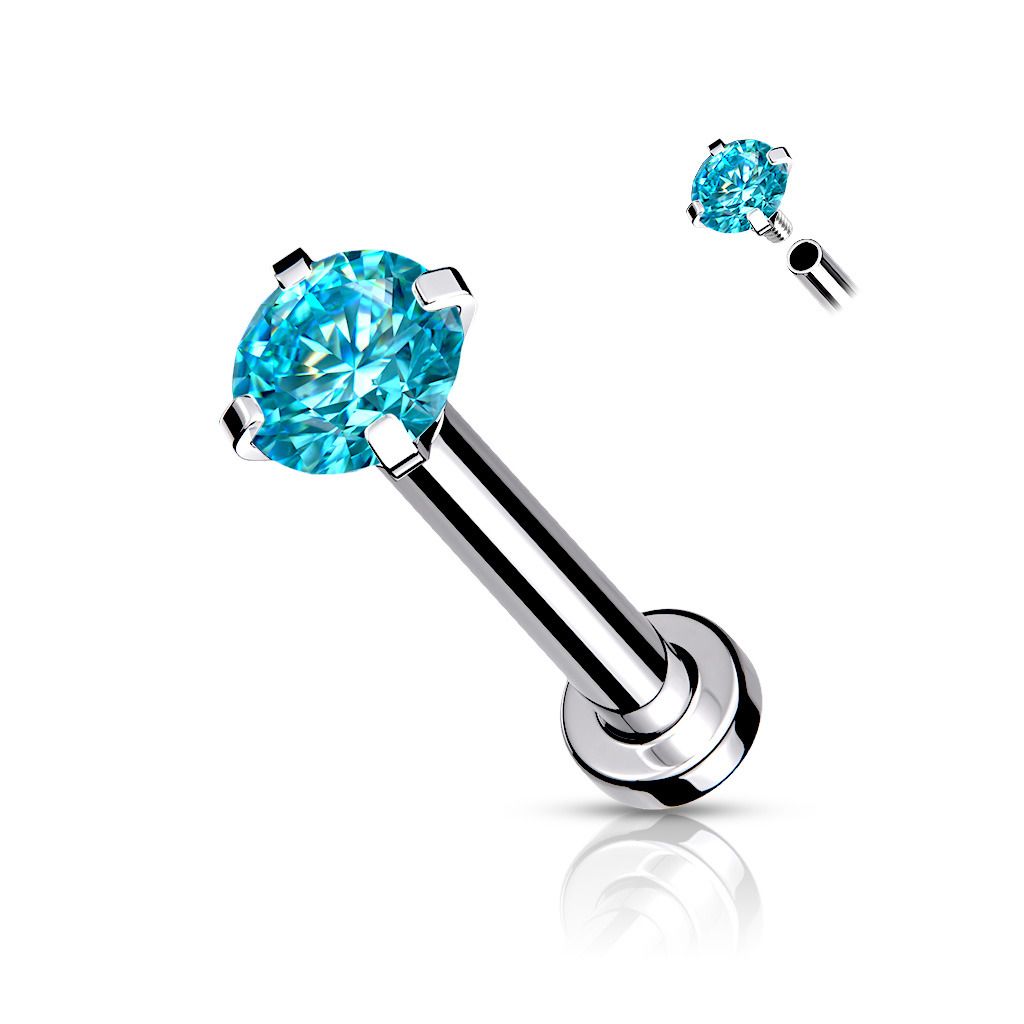 Levně S4U Piercing do brady / cartilage / tragus 1,2 x 8 mm (3 mm) - LB1040Q-12083