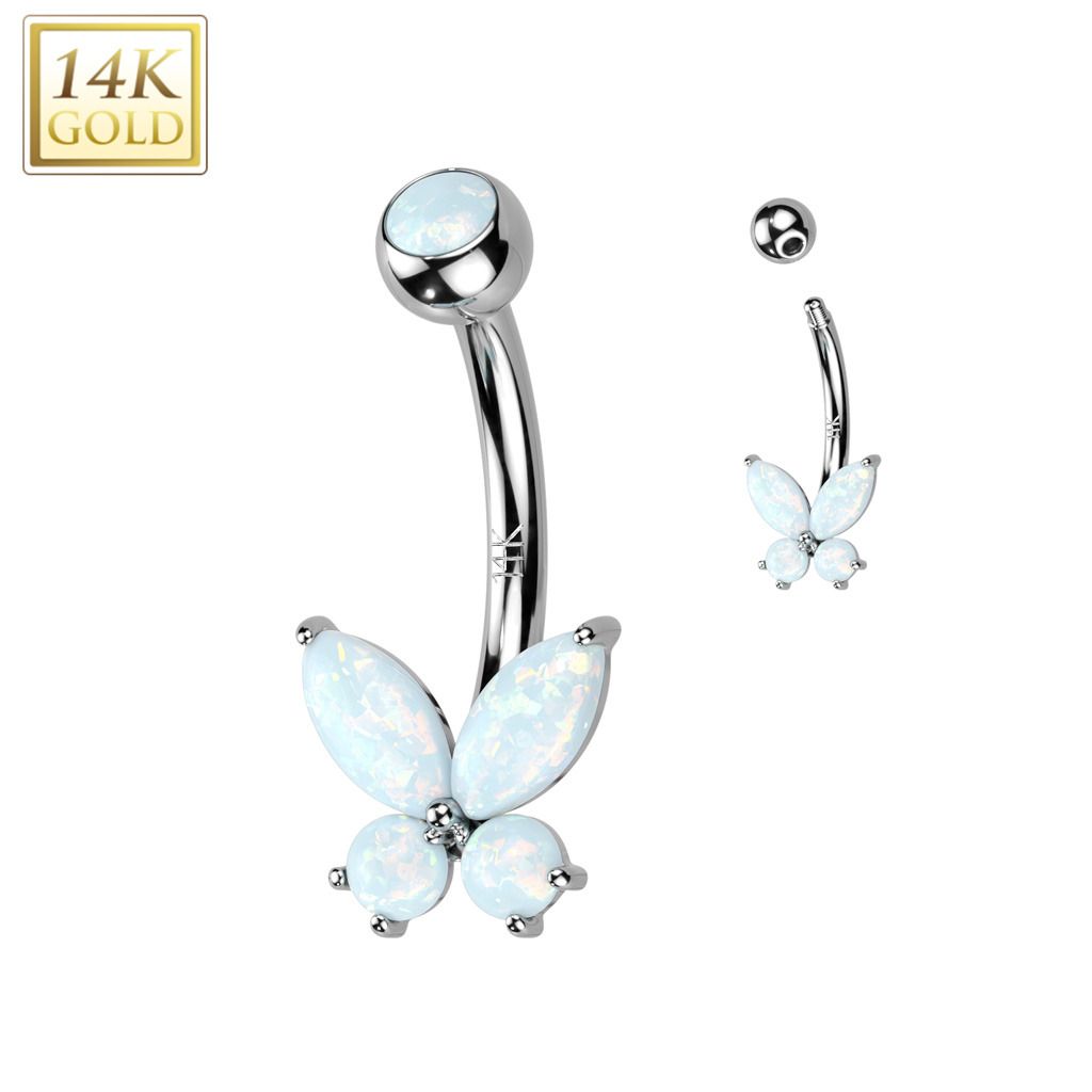 Zlatý piercing do pupíku Au 585/1000 - ZL01258-OP17