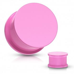 plug do ucha silikon, růžová barva, průměr 8 mm