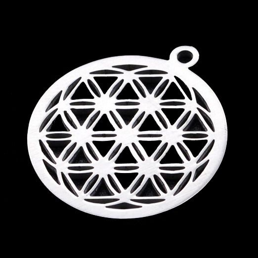 S4U Ocelový přívěsek květ života - OK1472-ST