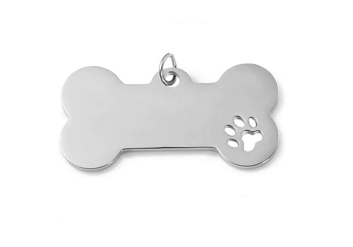 Ocelový přívěsek kost s psí tlapkou
