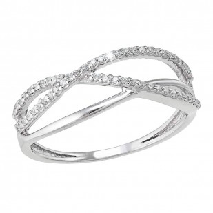 Stříbrný prsten se zirkony bílý 885017.1