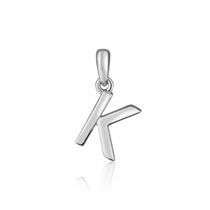 Stříbrný přívěsek iniciála písmeno K