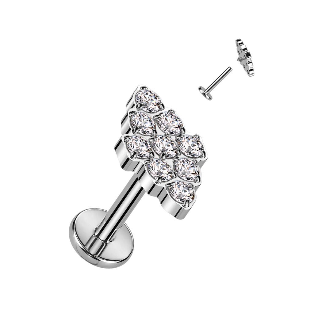 Levně S4U Piercing do brady - labreta TITAN - TIT1263C-1208