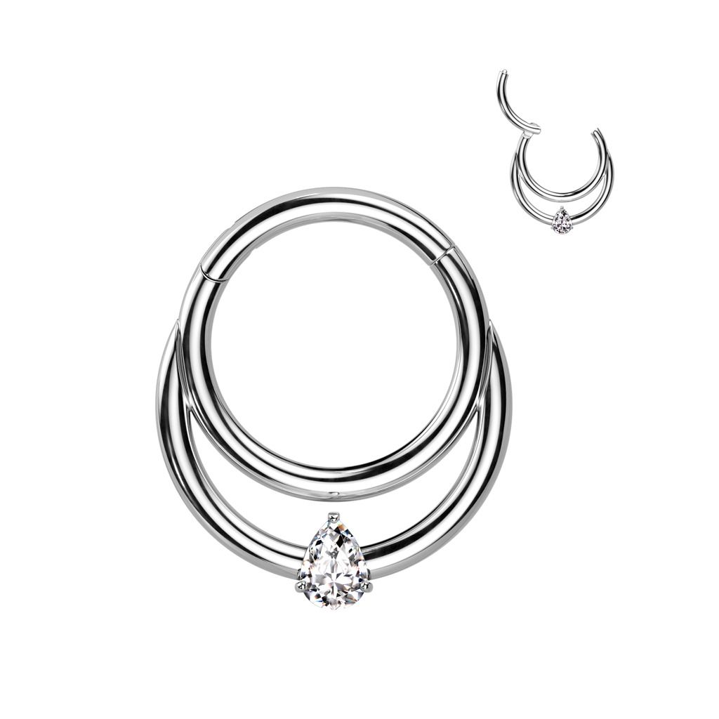 Levně Piercing septum / helix / cartilage TITAN (1,2 x 10 mm) - TIT1258-1210