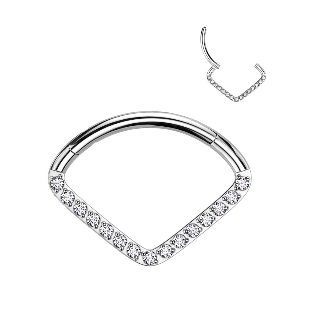 Levně Piercing septum / helix / cartilage TITAN 1,2 x 8 mm - TIT1259-1208