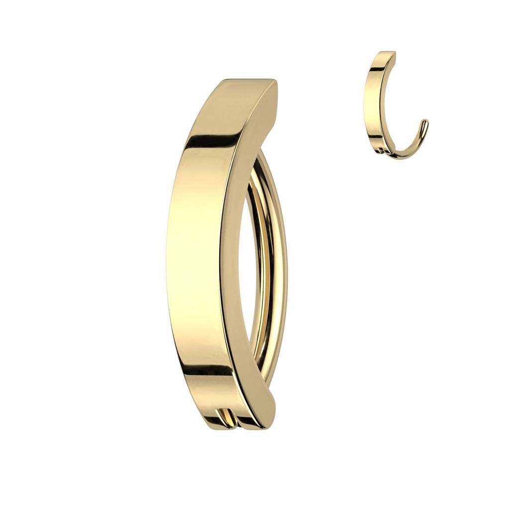 Levně Piercing do pupíku 1,6 x 10 mm - BS01057GD-1610