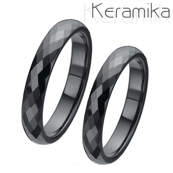 NUBIS KM1002 Keramické snubní prsteny šíře 4mm - pár - KM1002-4