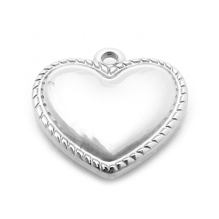 S4U Ocelový přívěsek srdíčko - OK1437-ST