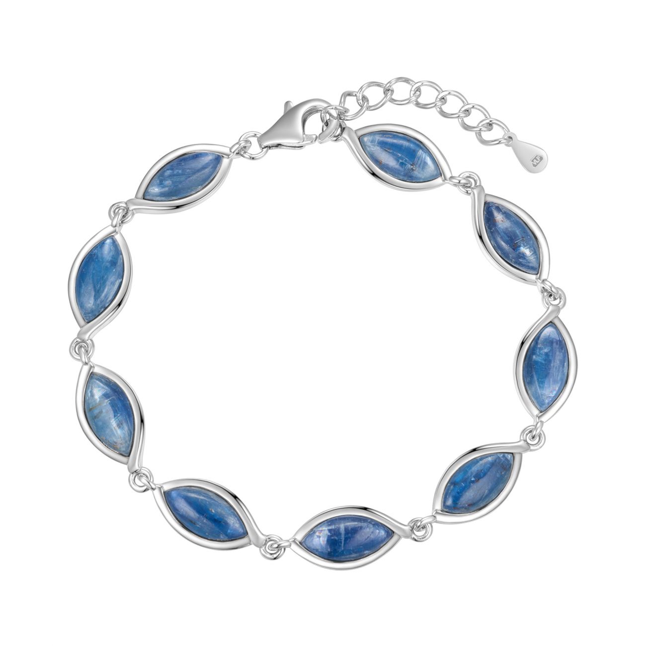 NUBIS Dámský stříbrný náramek s kyanitem - NB-1165