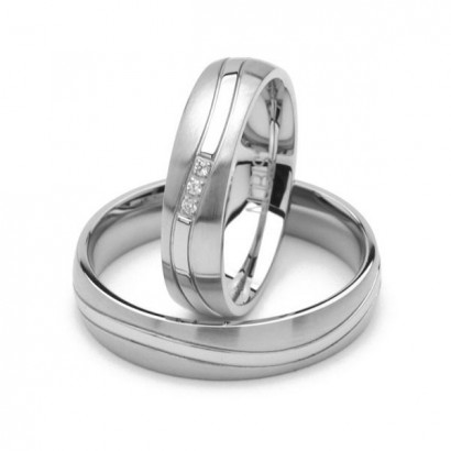 NSS3011 Pánský snubní prsten ocel (58)