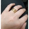 Zlacený ocelový prsten (60) [4]