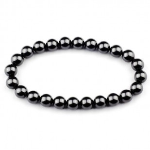 Perlový náramek, 8 mm černé perly Crystals from Swarovski®