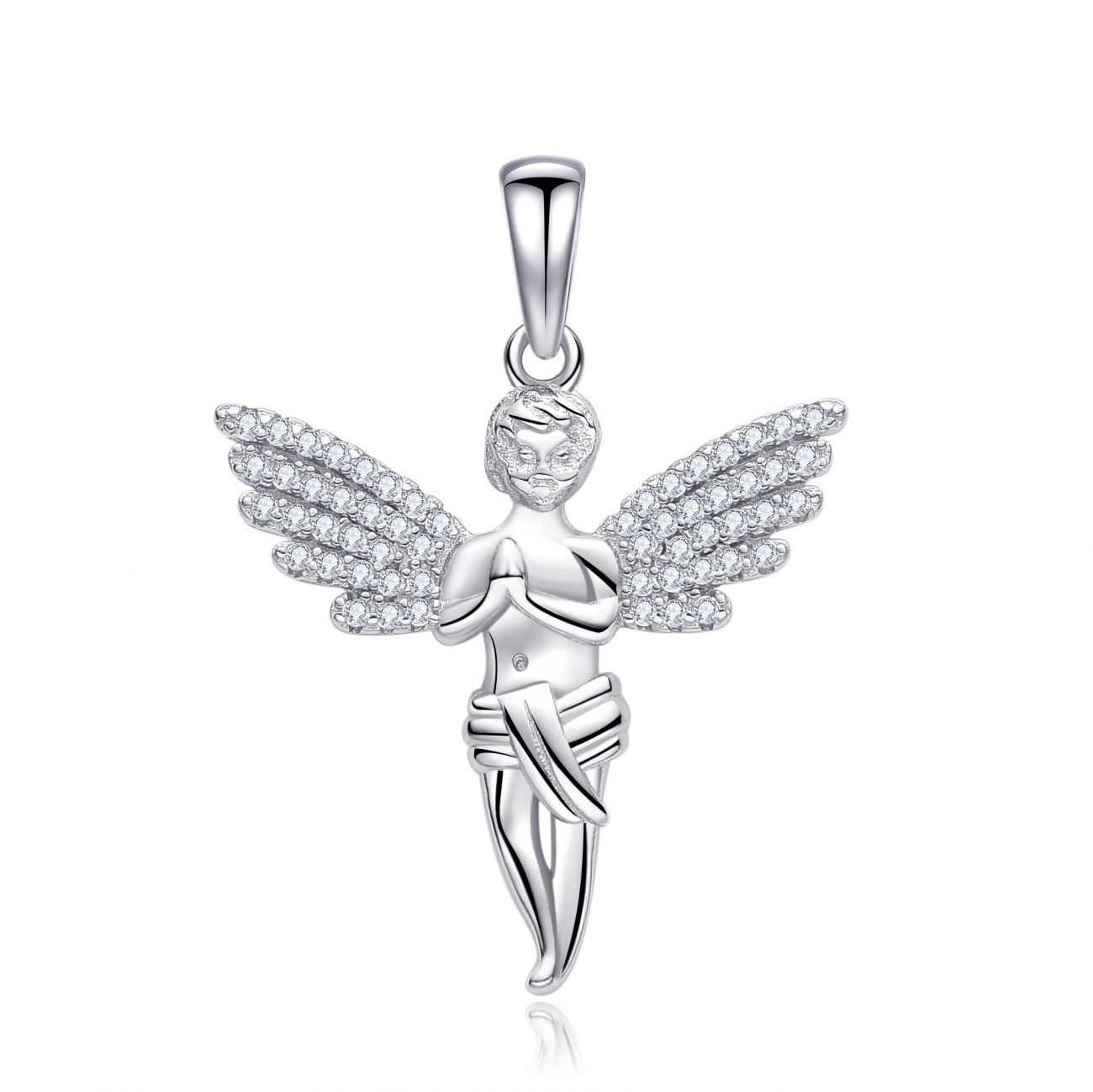 NUBIS Stříbrný přívěsek andělíček - NB-4349
