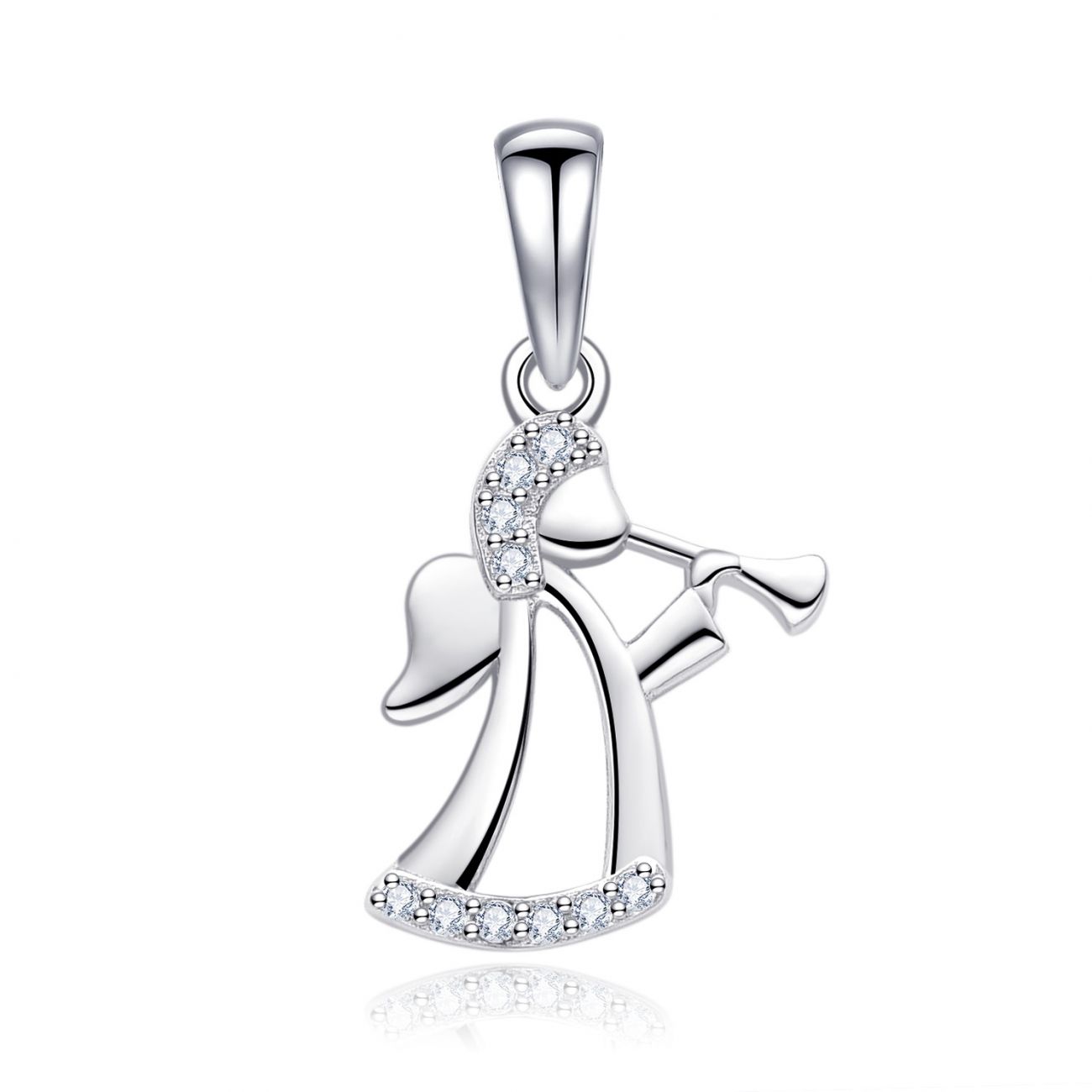 NUBIS Stříbrný přívěsek andělíček - NB-4345