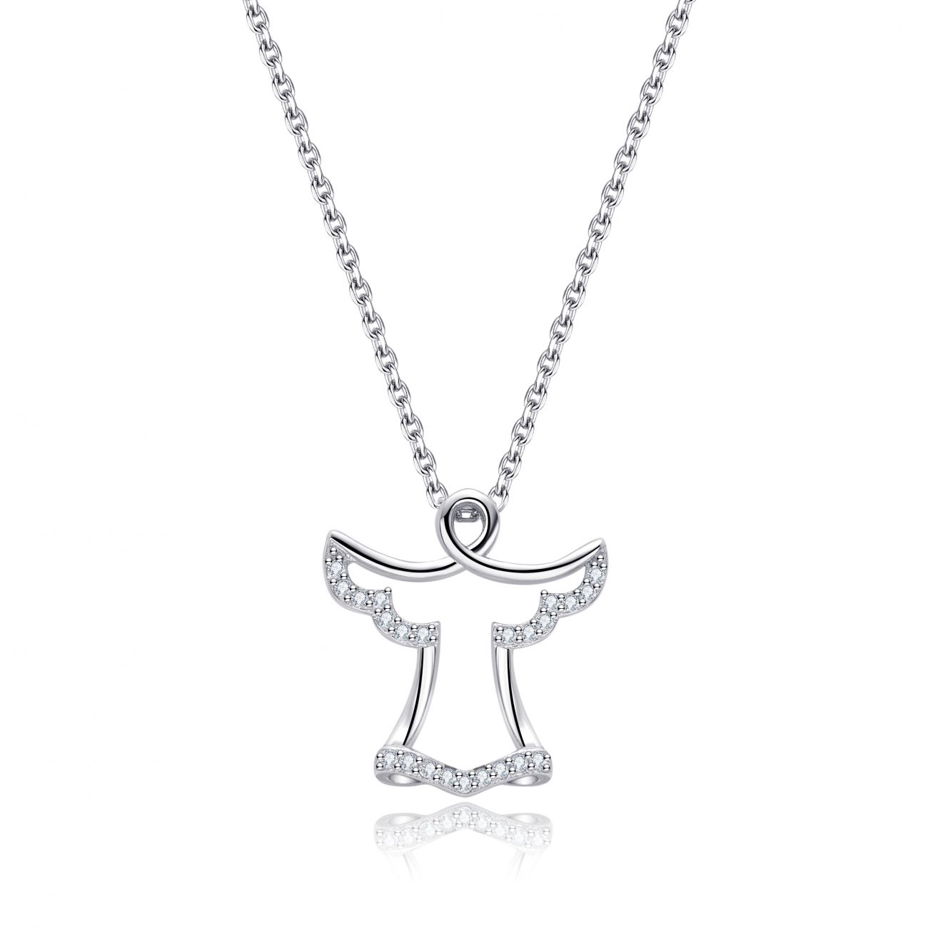 NUBIS Stříbrný náhrdelník andílek - NB-2295