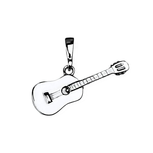 Stříbrný přívěsek kytara - ZB91588