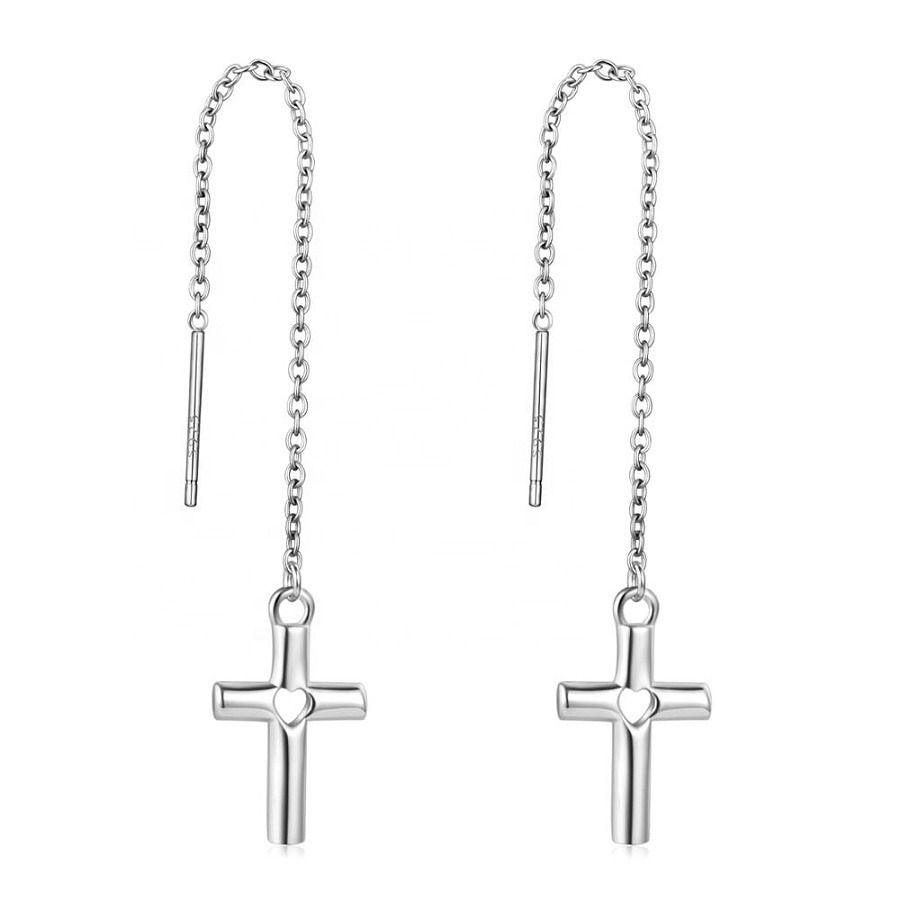 S4U Stříbrné provlékací křížky - ZB83505