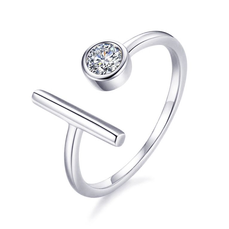Stříbrný prsten se zirkonem - NB-5531