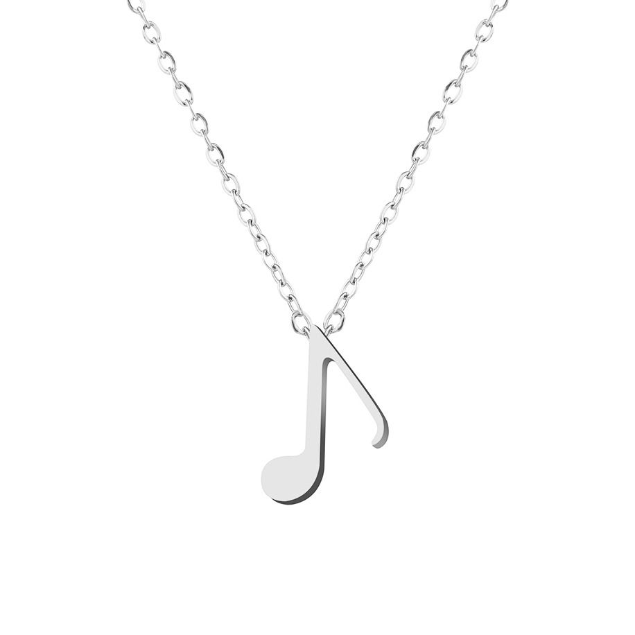 S4U Ocelový náhrdelník nota - OPD0322-ST