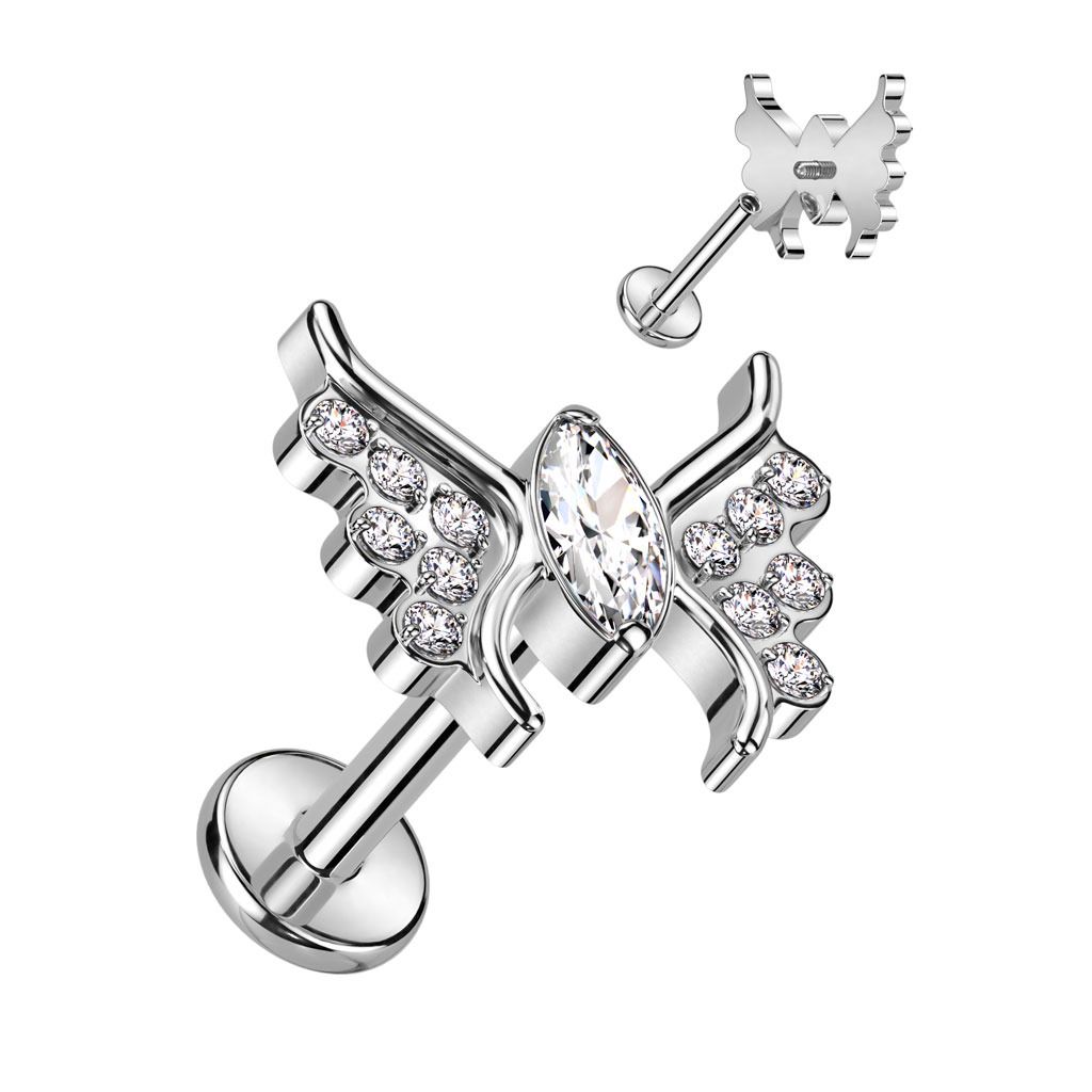 Levně S4U Piercing do brady - labreta TITAN (1,2 x 6 mm) - TIT1282-1206