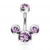 Piercing do pupíku - banánek mickey čirý