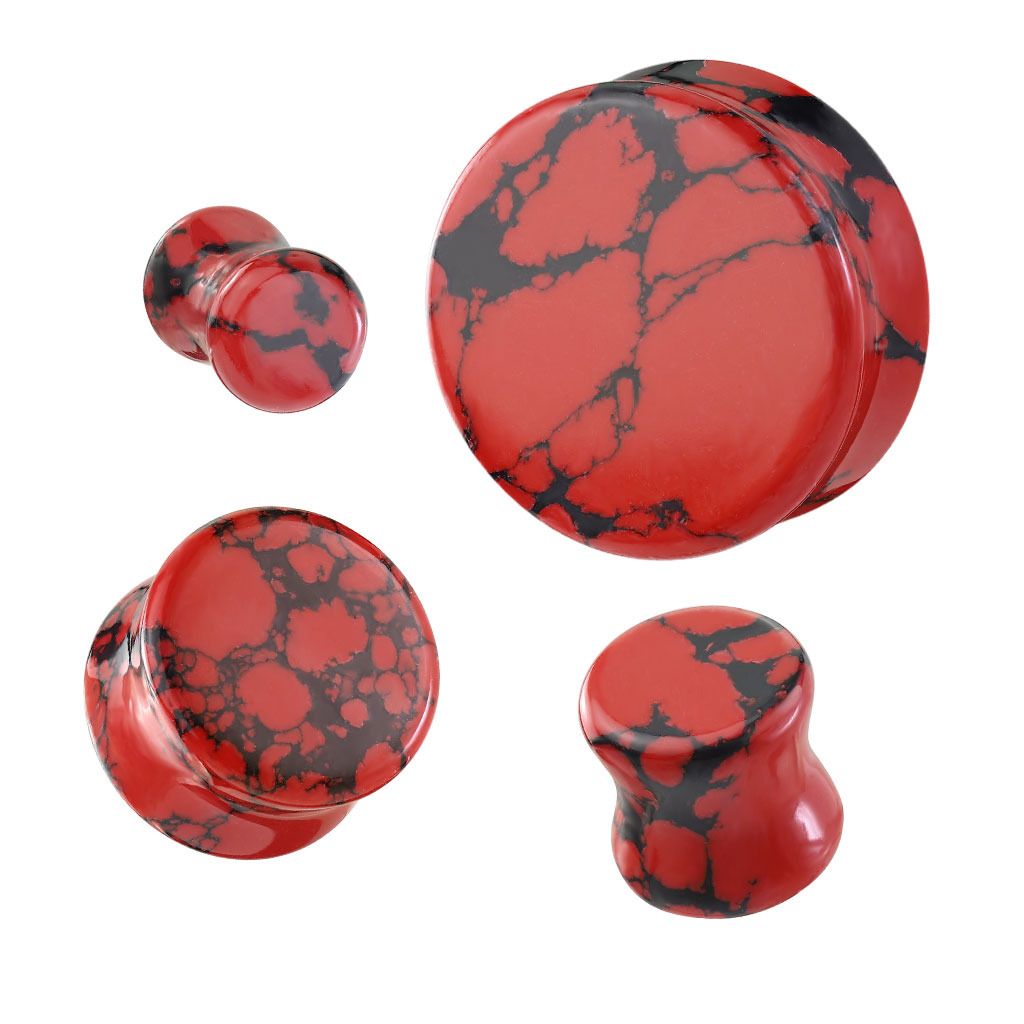 Levně Mramorovaný plug do ucha (19 mm) - PL01280-19