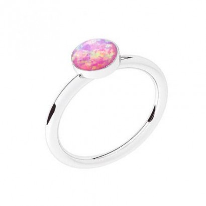 Stříbrný prsten s opálem (61)