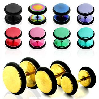 Levně S4U Falešný piercing - 10 mm, barva zelená - FP01139-G