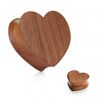 Cherry Wood plug - srdce (19 mm)