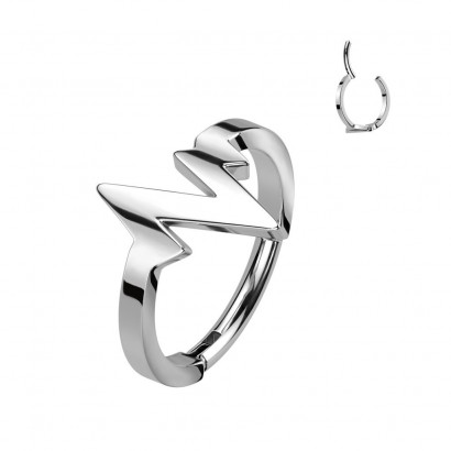 Ocelový kruh - helix / cartilage piercing (1,2 x 8 mm)