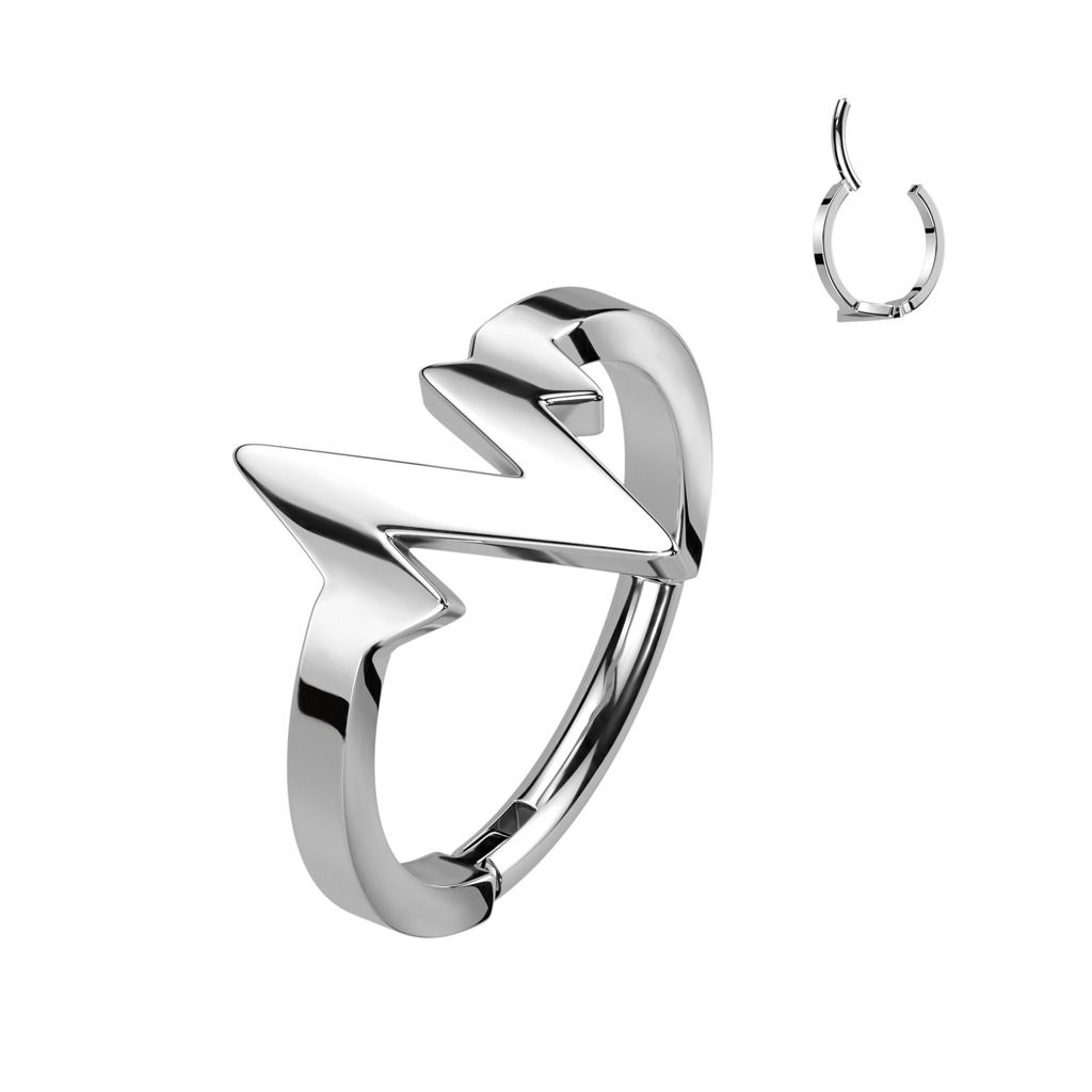 Levně Ocelový kruh - helix / cartilage piercing (1,2 x 8 mm) - SG113ST-1208
