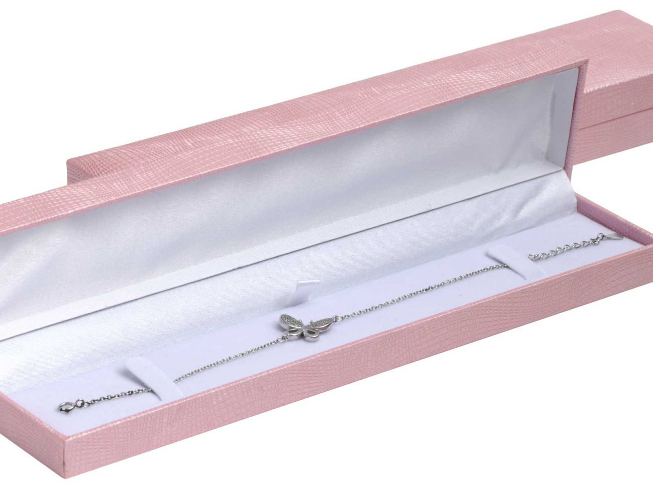 S4U Růžová koženková krabička na náramek - KR0485