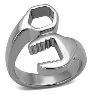 Pánský ocelový prsten - maticové klíče