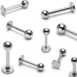Piercing do brady - labreta (1,6 x 10 x 5 mm)