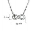 Ocelový náhrdelník - nekonečno, délka 40 cm