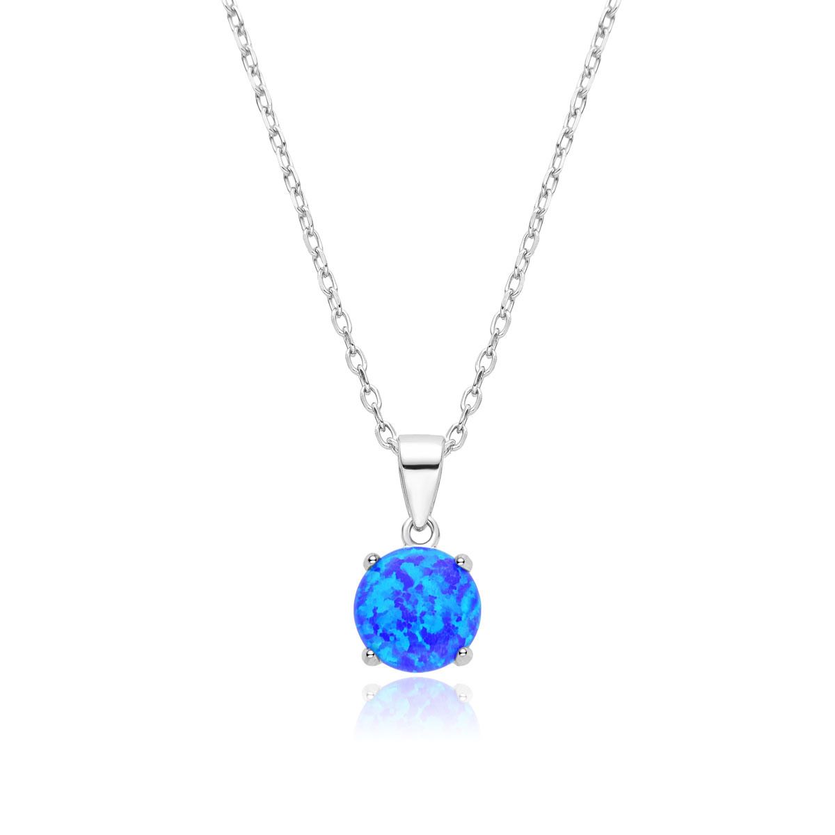 NUBIS Stříbrný náhrdelník s opálem - NB936-OP05