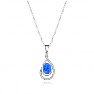 Stříbrný náhrdelník s opálem