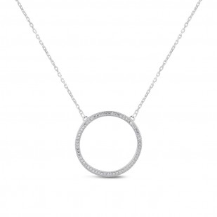 Stříbrný náhrdelník kolečko