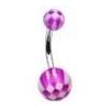 Piercing do pupíku - banánek (zelená)