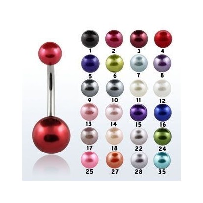 Piercing do pupíku perlička (č.6)